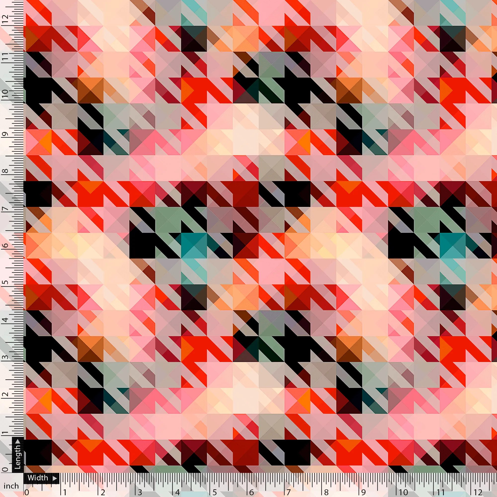 Attractive Multicolor Abstract Pattern Digital Printed Fabric