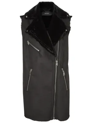 August Faux Shearling Waistcoat