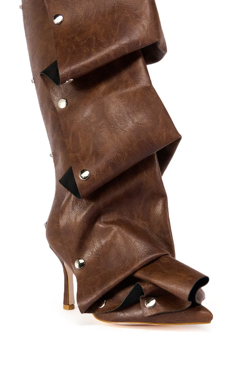 AZALEA WANG IMOGINE BROWN BOOT