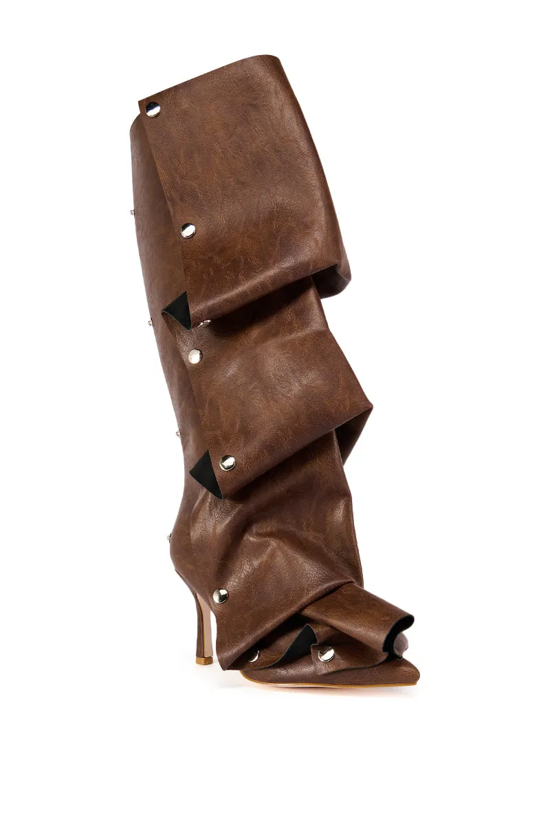 AZALEA WANG IMOGINE BROWN BOOT