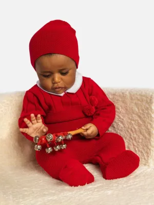 Baby Boy Hugo Collection 3-piece Knitted Set-Red