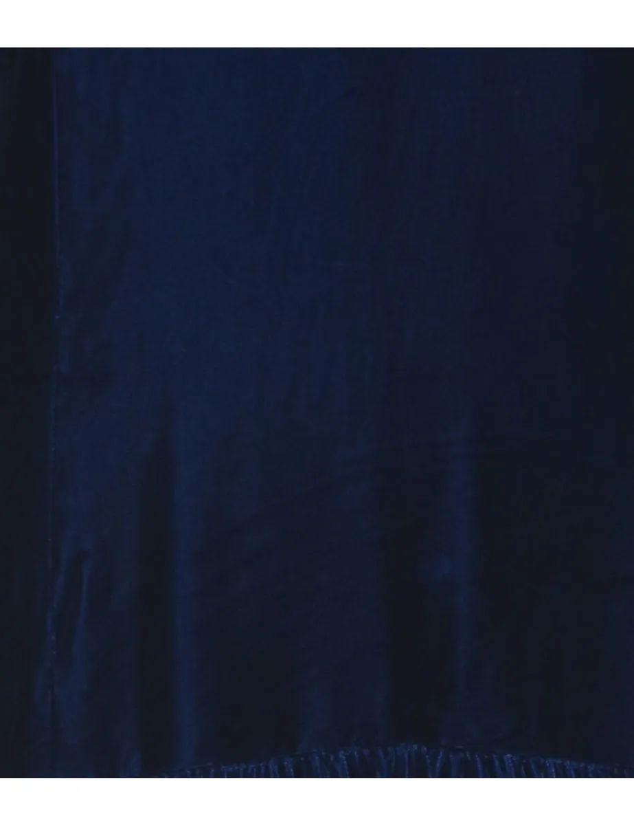 Blue Velvet Evening Dress - XL