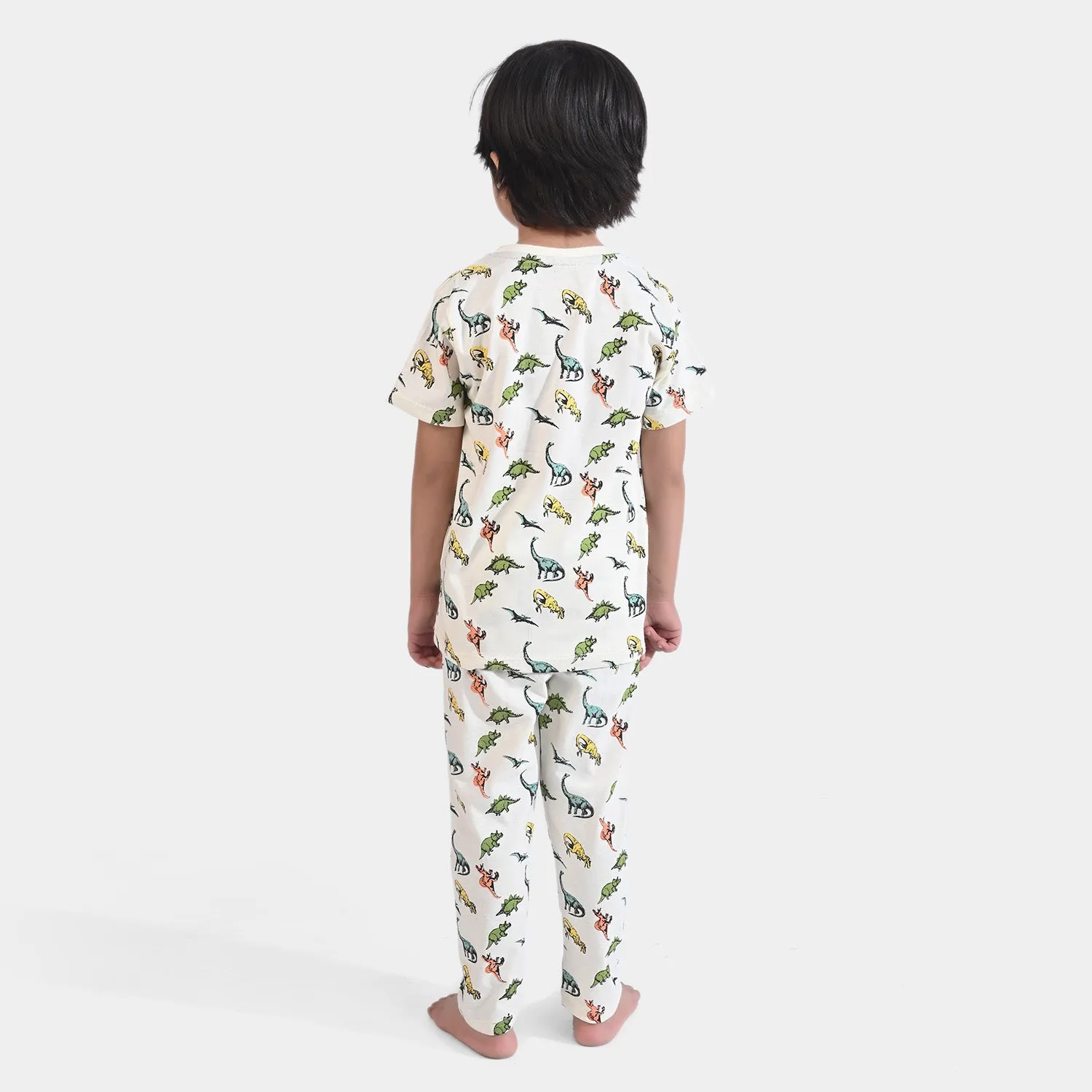 Boys Jersey Knitted Nightwear Dino & Dino -After Glow