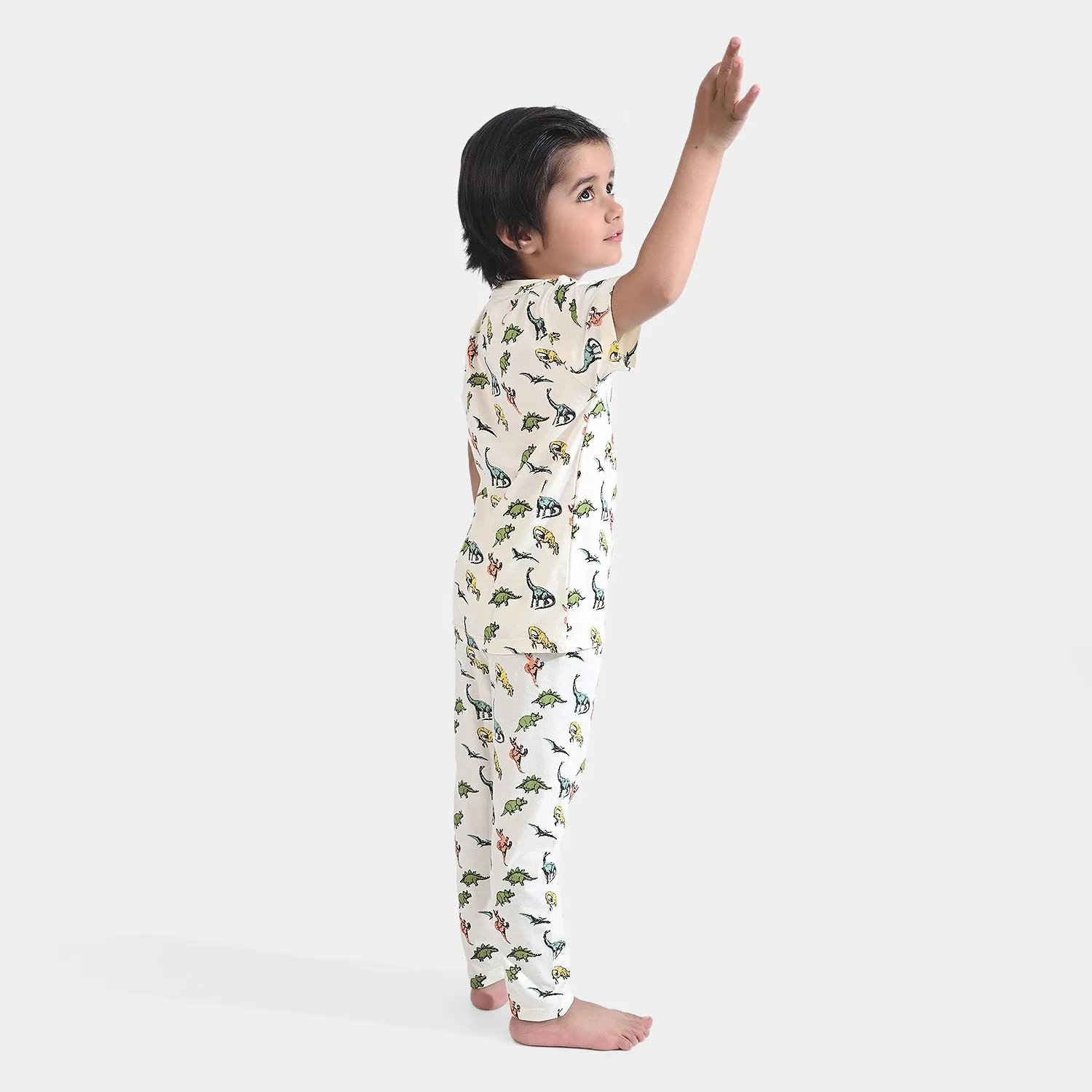 Boys Jersey Knitted Nightwear Dino & Dino -After Glow