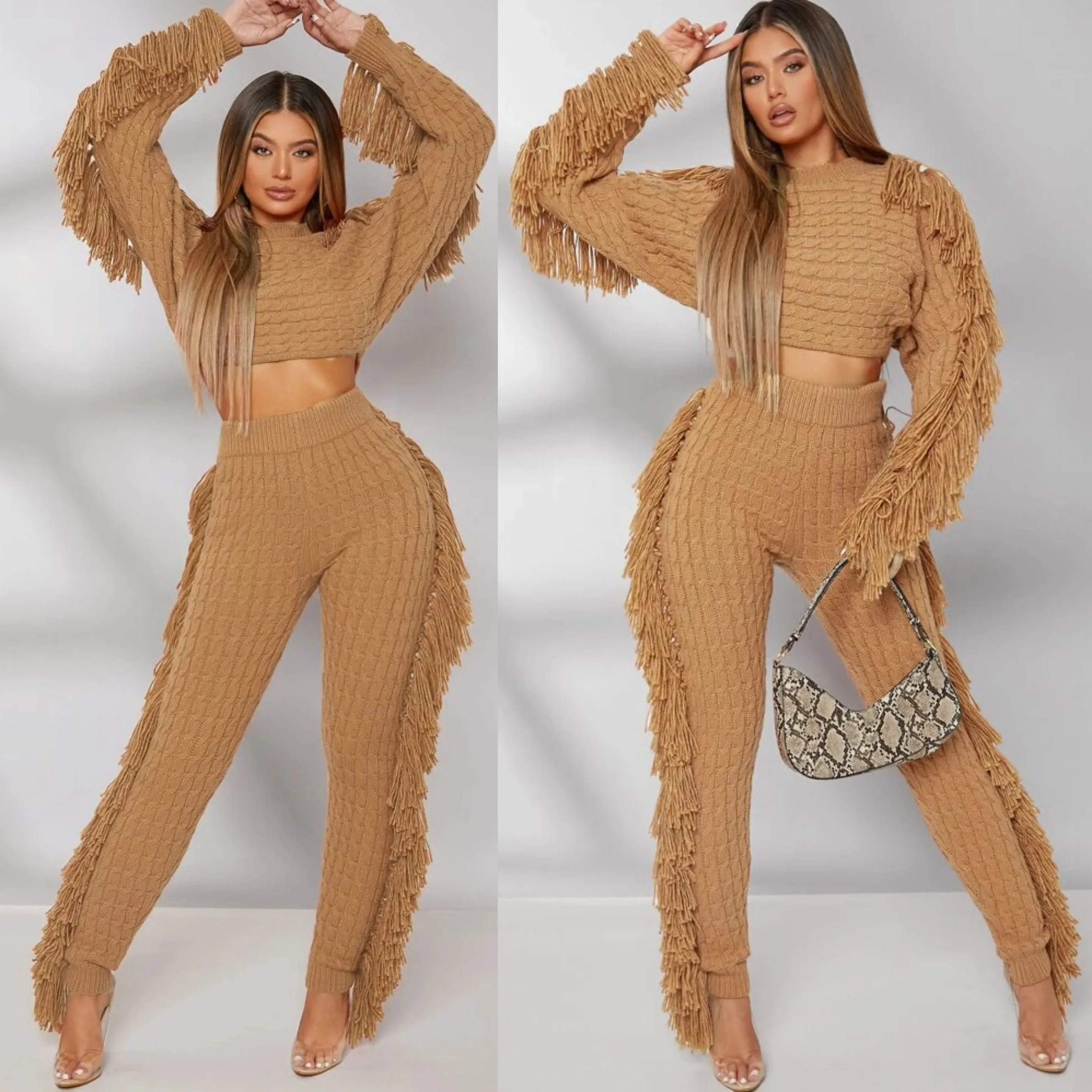 Cozy Knit Sweater Pants Set