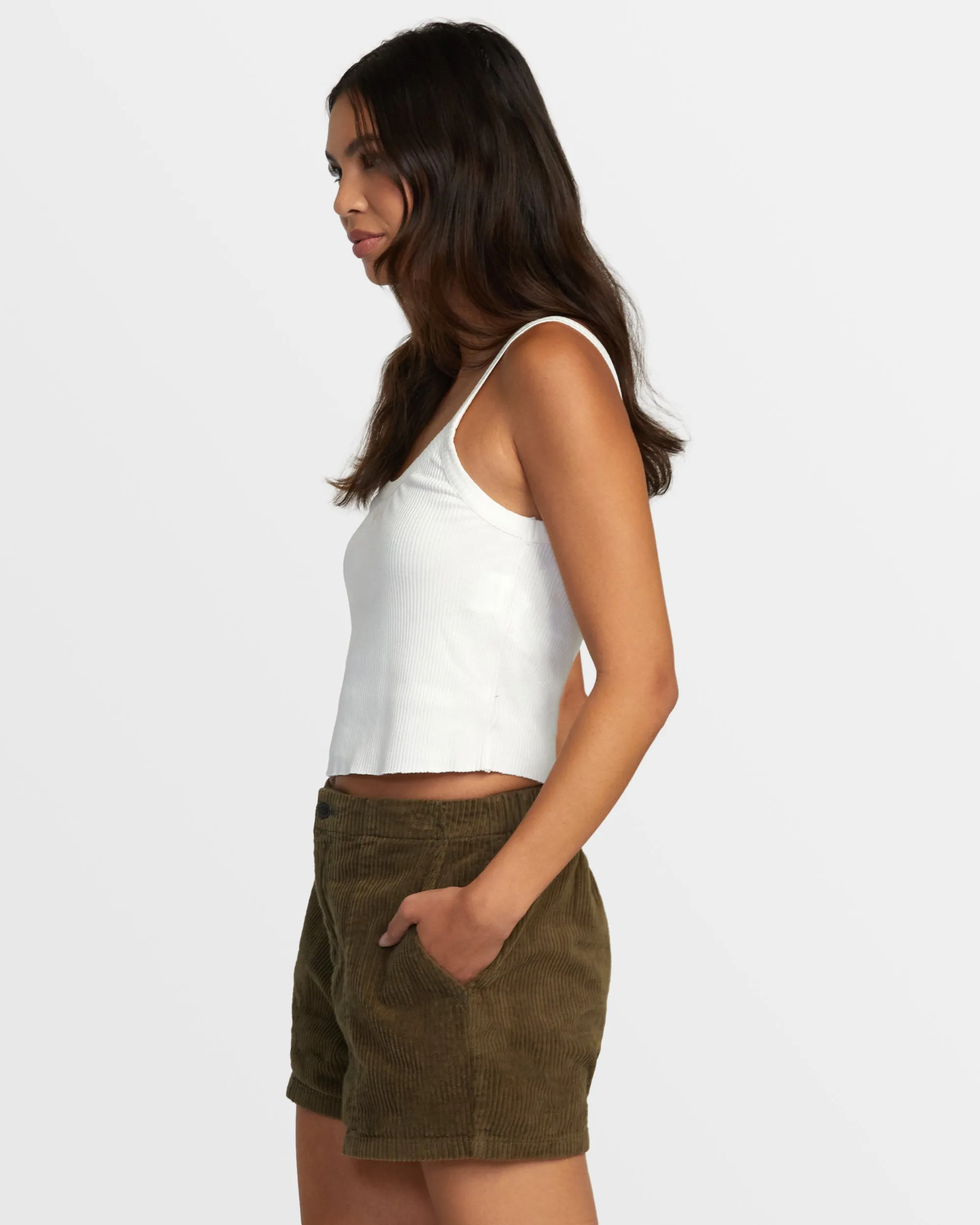 Daylight Corduroy Shorts - Dark Olive