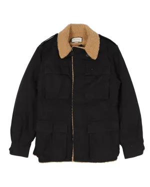 Faux Shearling-Lined Interlocking "G" Jacket