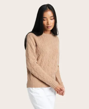 GENTLE SOULS - Site Exclusive! Cable-Knit Cashmere Sweater