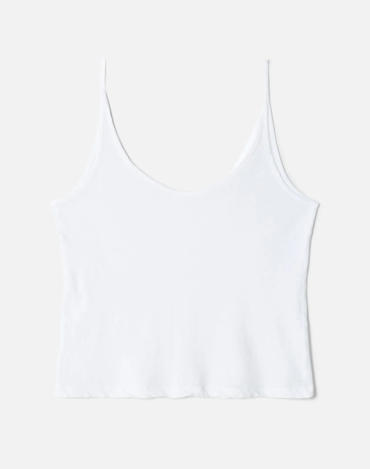 Hanes Sheer Spaghetti Strap Tank - Optic White