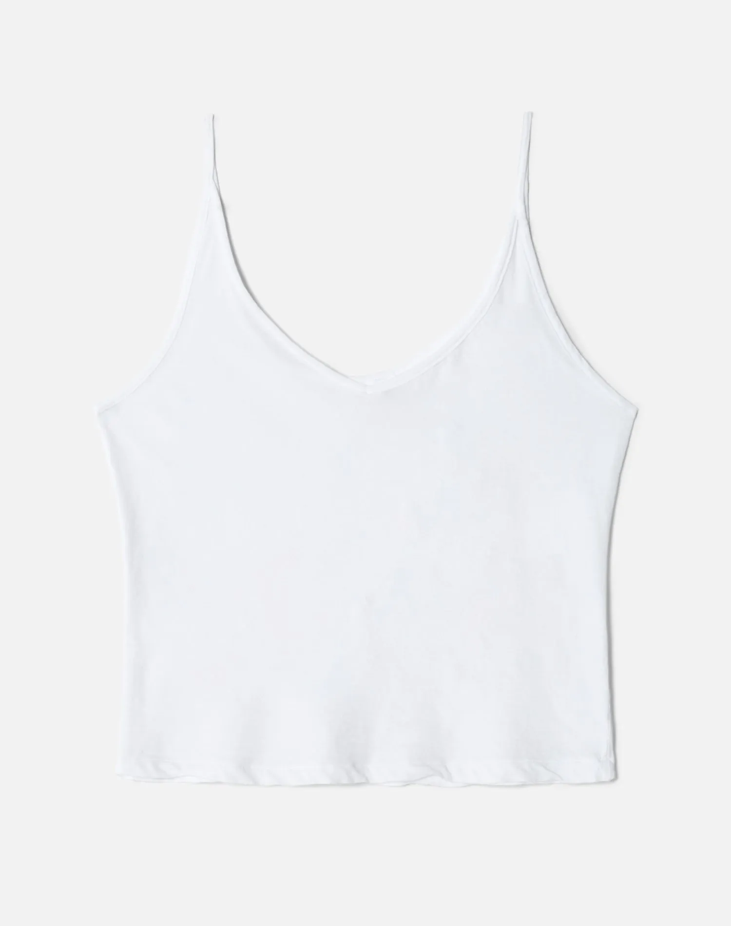 Hanes Sheer Spaghetti Strap Tank - Optic White