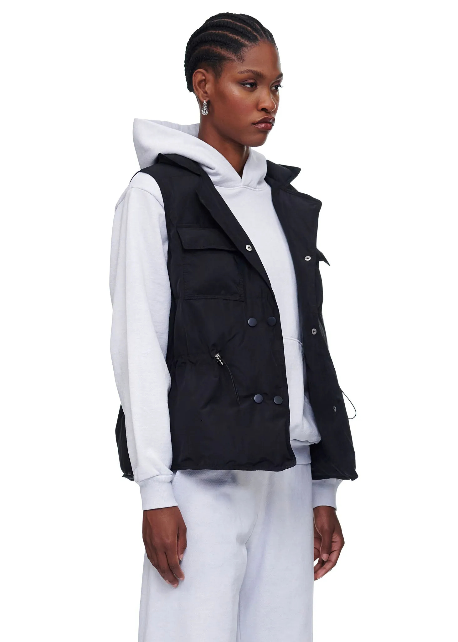 Lioness Emblem Puffer Vest