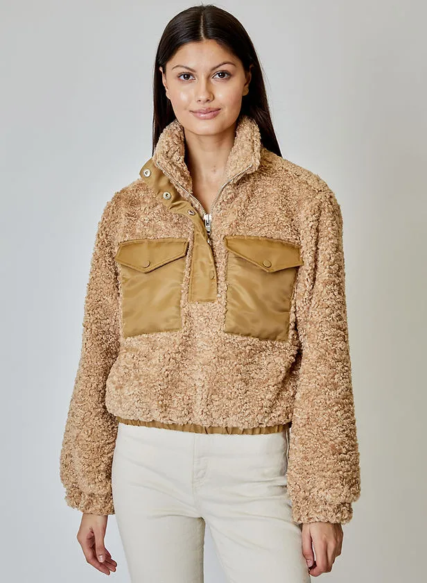 Maeve Pullover Jacket Wheat