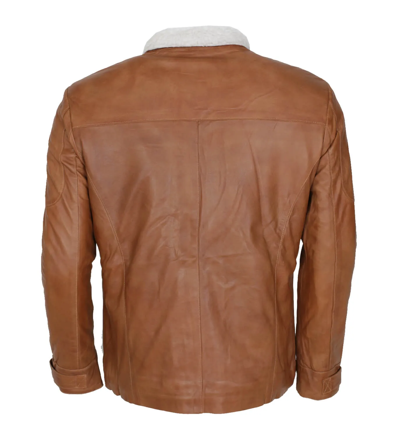 Men’s Brown Sheepskin Shearling Leather Jacket