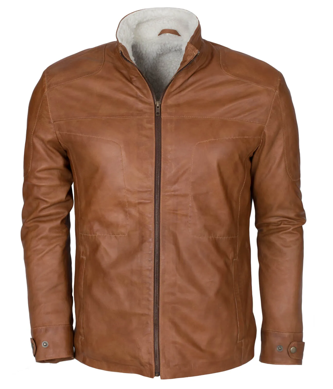 Men’s Brown Sheepskin Shearling Leather Jacket