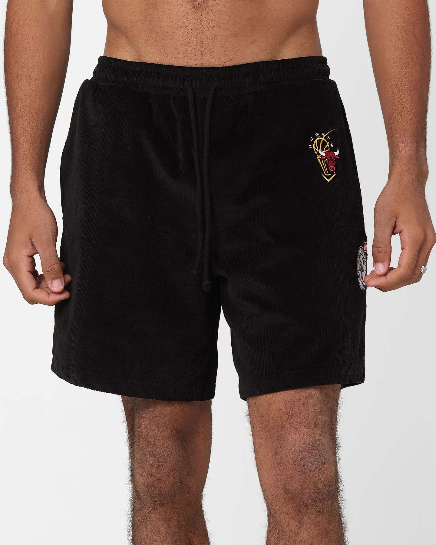 Mitchell & Ness Chicago Bulls Letterman Shorts Black