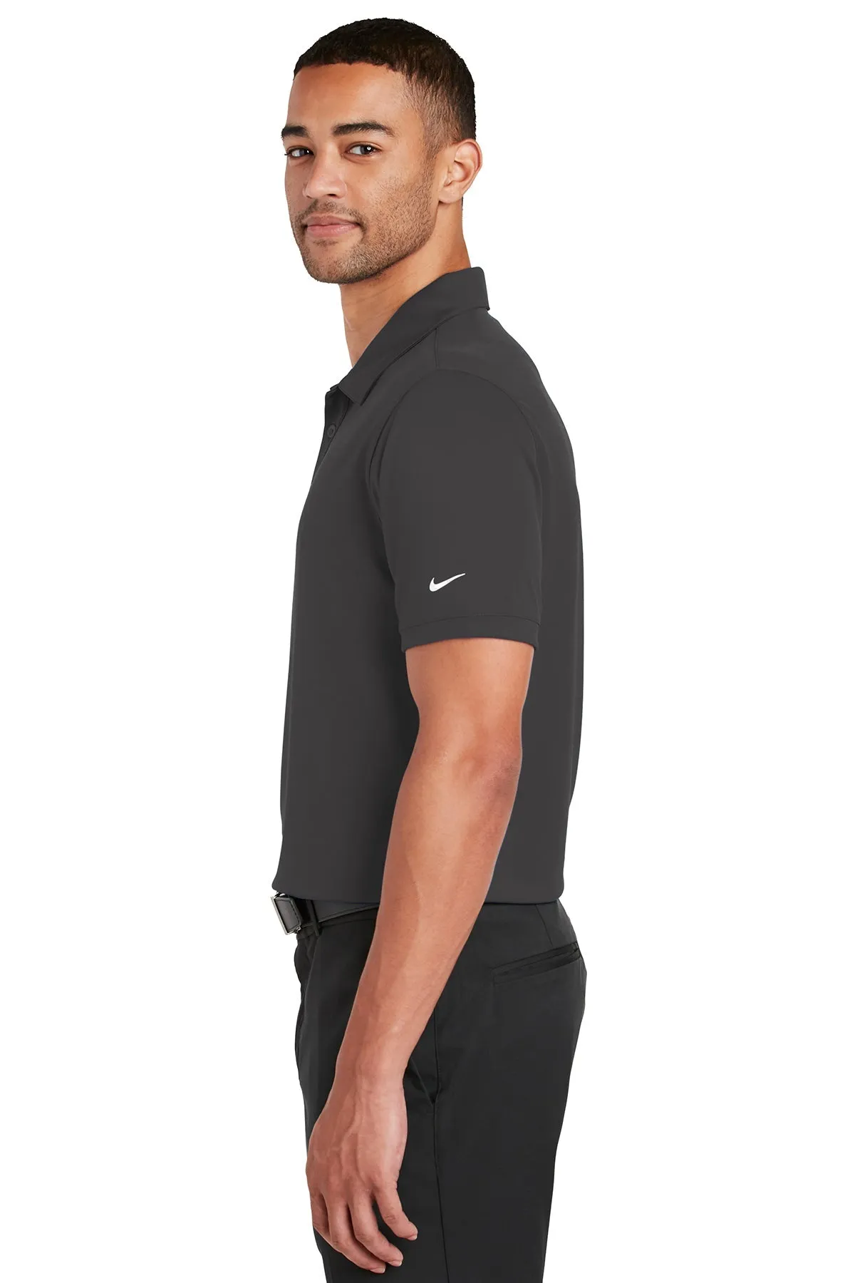 Nike Dri-FIT Players Modern Fit Custom Polos, Anthracite