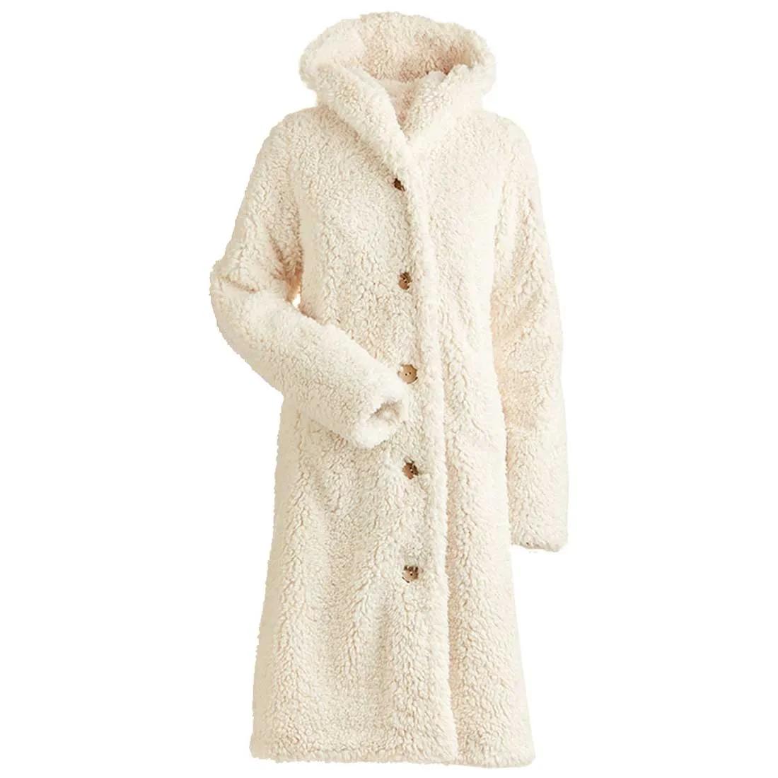 Nils Britta Long Fuzzy Coat - Women's