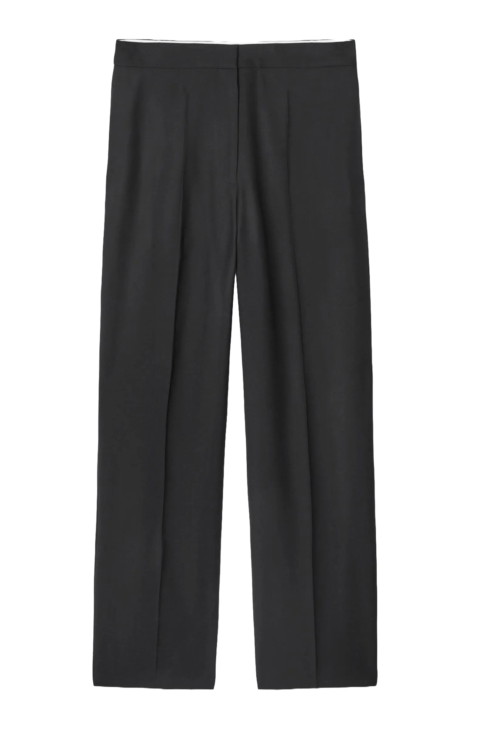 Relaxed Wool Barrel-leg Trousers