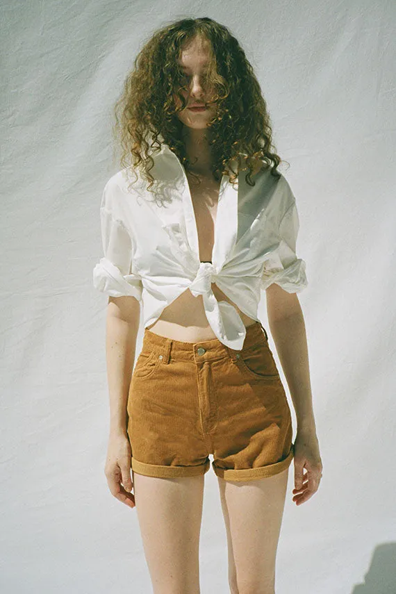 Tan Duster Cord Short