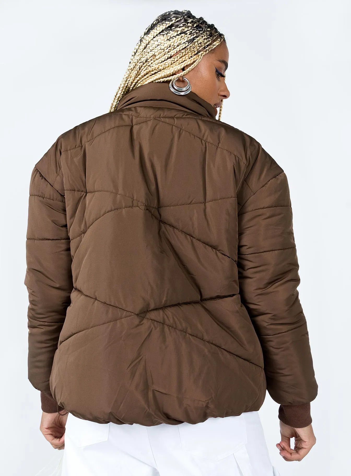 The Koa Puffer Jacket Brown