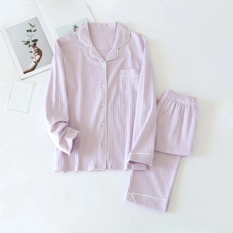 Two-Piece Knitted Pajama Suit