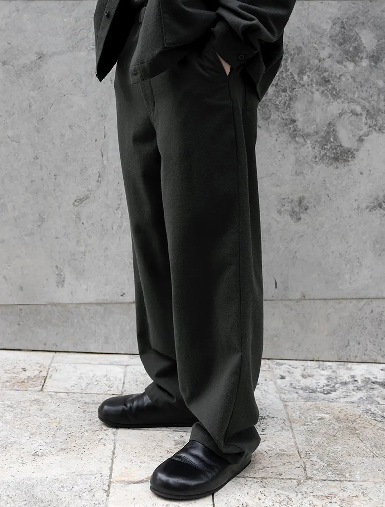 WOOL MIX EASY PANT