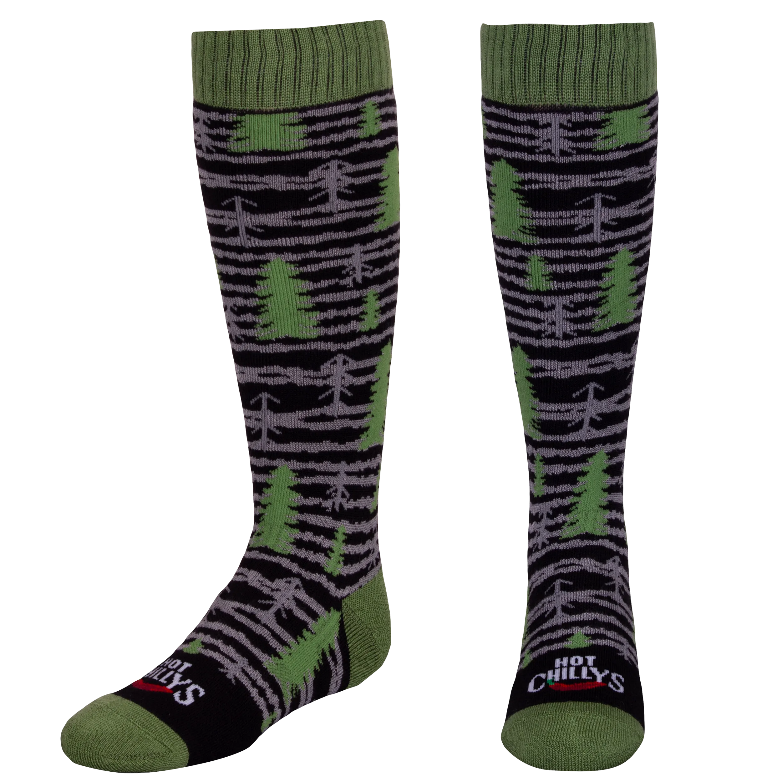 Youth Mid Volume Sock - Black Pine Tree